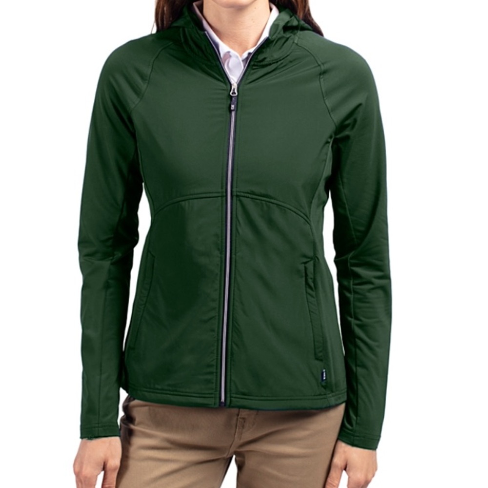 CUTTER & BUCK -  Ladies Adapt Eco Knit Full Zip Jacket in Hunter Green